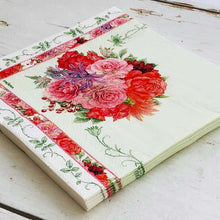 Load image into Gallery viewer, Paper Napkins Rose Bouquet Frontier | pnk-009