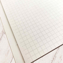 Load image into Gallery viewer, Accordian Fold Notebook A5 Black and Purple 5mm Grid | cho-041