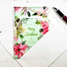 Load image into Gallery viewer, Greeting Card Christmas Card Photo Folder Poinsettia | jxcd-125