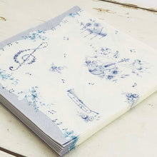 Load image into Gallery viewer, Paper Napkins Blue Music | pnk-013