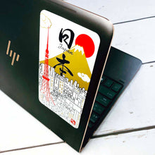 Load image into Gallery viewer, Sticker Silk Print Tokyo Tower and Mt.Fuji | sl-194