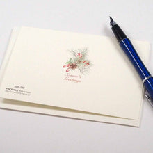 Load image into Gallery viewer, Greeting Card Christmas Card Classic Christmas Two Birds | xcd-250