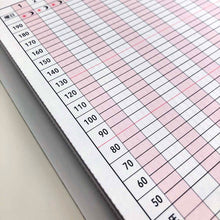 Load image into Gallery viewer, Accordian Fold Notebook A5 Blood Pressure Recording Blood Pressure Notes (Flower) | cho-047