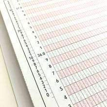 Load image into Gallery viewer, Accordian Fold Notebook A5 Basal Body Temperature Basal Body Temperature (Flower) | cho-049