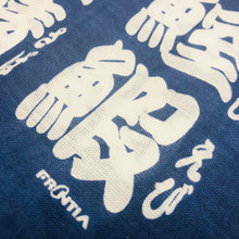 Load image into Gallery viewer, Cotton Handkerchief Sushi Characters (White Characters) | hkc-001