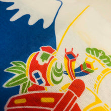 Load image into Gallery viewer, Cotton Handkerchief Mt.Fuji and The Treasure Ship and Red Snapper | hkc-005