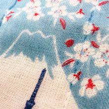 Load image into Gallery viewer, Kaya Fabric Cotton Dish Towel Mt.Fuji and The Cherry Tree | Fkn-006