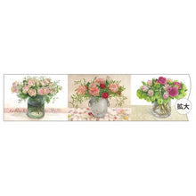 Load image into Gallery viewer, Masking Tape Fujico Flowers in Vase with Background | msk-004
