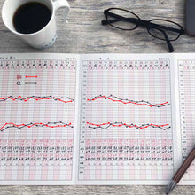 Load image into Gallery viewer, Accordian Fold Notebook A5 Blood Pressure Recording Blood Pressure Notes (Dark Blue) | cho-048