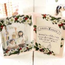 Load image into Gallery viewer, Greeting Card Christmas Card Photo Folder Christmas Rose | jxcd-126