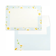 Load image into Gallery viewer, Note Cards and Envelopes Set Sky Blue and Daisy | mls-118