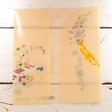 Load image into Gallery viewer, Ticket Folder Trumpet and Owl | cf-099