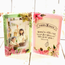 Load image into Gallery viewer, Greeting Card Christmas Card Photo Folder Poinsettia | jxcd-125