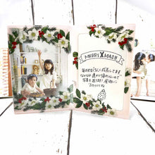 Load image into Gallery viewer, Greeting Card Christmas Card Photo Folder Christmas Rose | jxcd-126