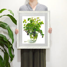 Load image into Gallery viewer, Fujico Framed Print, Flower Art Print, Digital Poster, Exhibition Poster, Wall Art Decor, Flower Print, Watercolor, C-2, S | prt-15