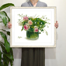 Load image into Gallery viewer, Fujico Framed Print, Flower Art Print, Digital Poster, Exhibition Poster, Wall Art Decor, Flower Print, Watercolor, FS-7, M | prt-04