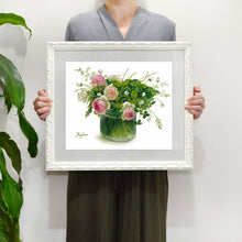 Load image into Gallery viewer, Fujico Framed Print, Flower Art Print, Digital Poster, Exhibition Poster, Wall Art Decor, Flower Print, Watercolor, FS-7, S | prt-17