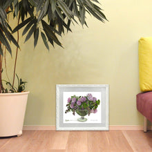 Load image into Gallery viewer, Fujico Framed Print, Flower Art Print, Digital Poster, Exhibition Poster, Wall Art Decor, Flower Print, Watercolor, H-15, S | prt-18