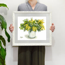 Load image into Gallery viewer, Fujico Framed Print, Flower Art Print, Digital Poster, Exhibition Poster, Wall Art Decor, Flower Print, Watercolor, K-33, S | prt-19