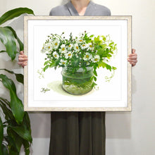 Load image into Gallery viewer, Fujico Framed Print, Flower Art Print, Digital Poster, Exhibition Poster, Wall Art Decor, Flower Print, Watercolor, L-33, M | prt-07