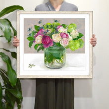 Load image into Gallery viewer, Fujico Framed Print, Flower Art Print, Digital Poster, Exhibition Poster, Wall Art Decor, Flower Print, Watercolor, N-22, M | prt-08