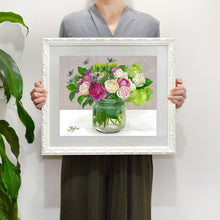 Load image into Gallery viewer, Fujico Framed Print, Flower Art Print, Digital Poster, Exhibition Poster, Wall Art Decor, Flower Print, Watercolor, N-22, S | prt-21