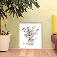 Load image into Gallery viewer, Fujico Framed Print, Flower Art Print, Digital Poster, Exhibition Poster, Wall Art Decor, Flower Print, Watercolor, N-36, M | prt-09