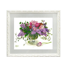 Load image into Gallery viewer, Fujico Framed Print, Flower Art Print, Digital Poster, Exhibition Poster, Wall Art Decor, Flower Print, Watercolor, T-23, S | prt-24