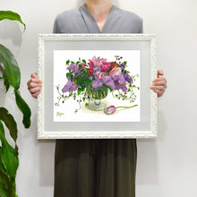 Load image into Gallery viewer, Fujico Framed Print, Flower Art Print, Digital Poster, Exhibition Poster, Wall Art Decor, Flower Print, Watercolor, T-23, S | prt-24