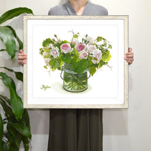 Load image into Gallery viewer, Fujico Framed Print, Flower Art Print, Digital Poster, Exhibition Poster, Wall Art Decor, Flower Print, Watercolor, T-31, M | prt-12