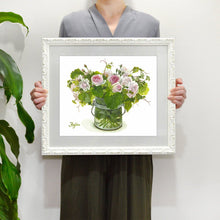 Load image into Gallery viewer, Fujico Framed Print, Flower Art Print, Digital Poster, Exhibition Poster, Wall Art Decor, Flower Print, Watercolor, T-31, S | prt-25