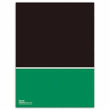 Load image into Gallery viewer, Accordian Fold Notebook A5 Black and Green 5mm Grid | cho-042
