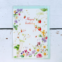 Load image into Gallery viewer, Greeting Card Birthday Strawberry | cd-344
