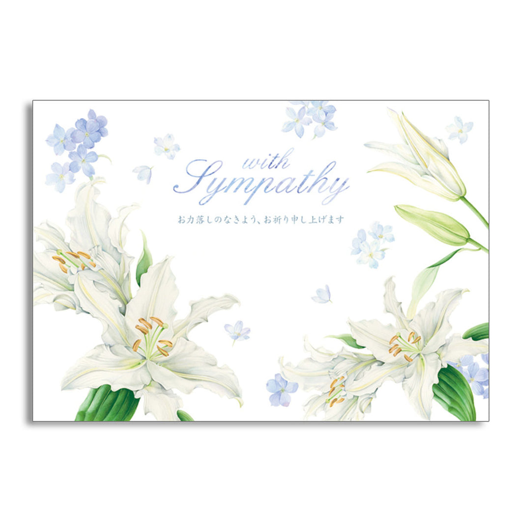 Greeting Card Condolences Lily | cd-349