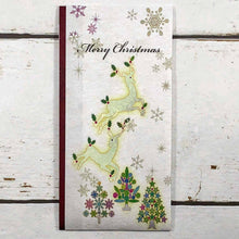 Load image into Gallery viewer, Multipurpose Japanese Traditional Money Envelope Christmas Reindeer and Tree | sg-215
