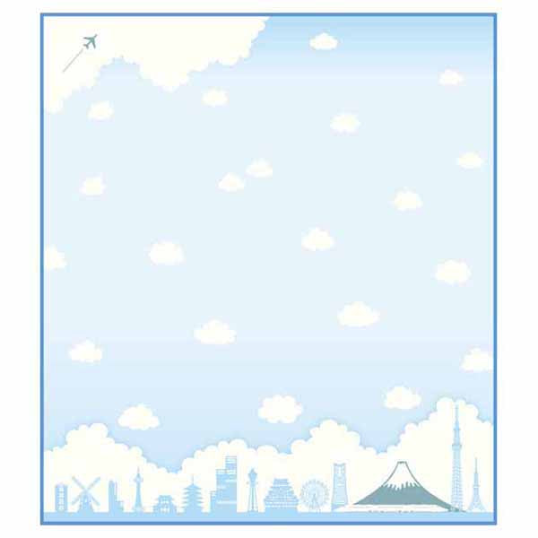 Message Board Clouds and Silhouette | sk-016