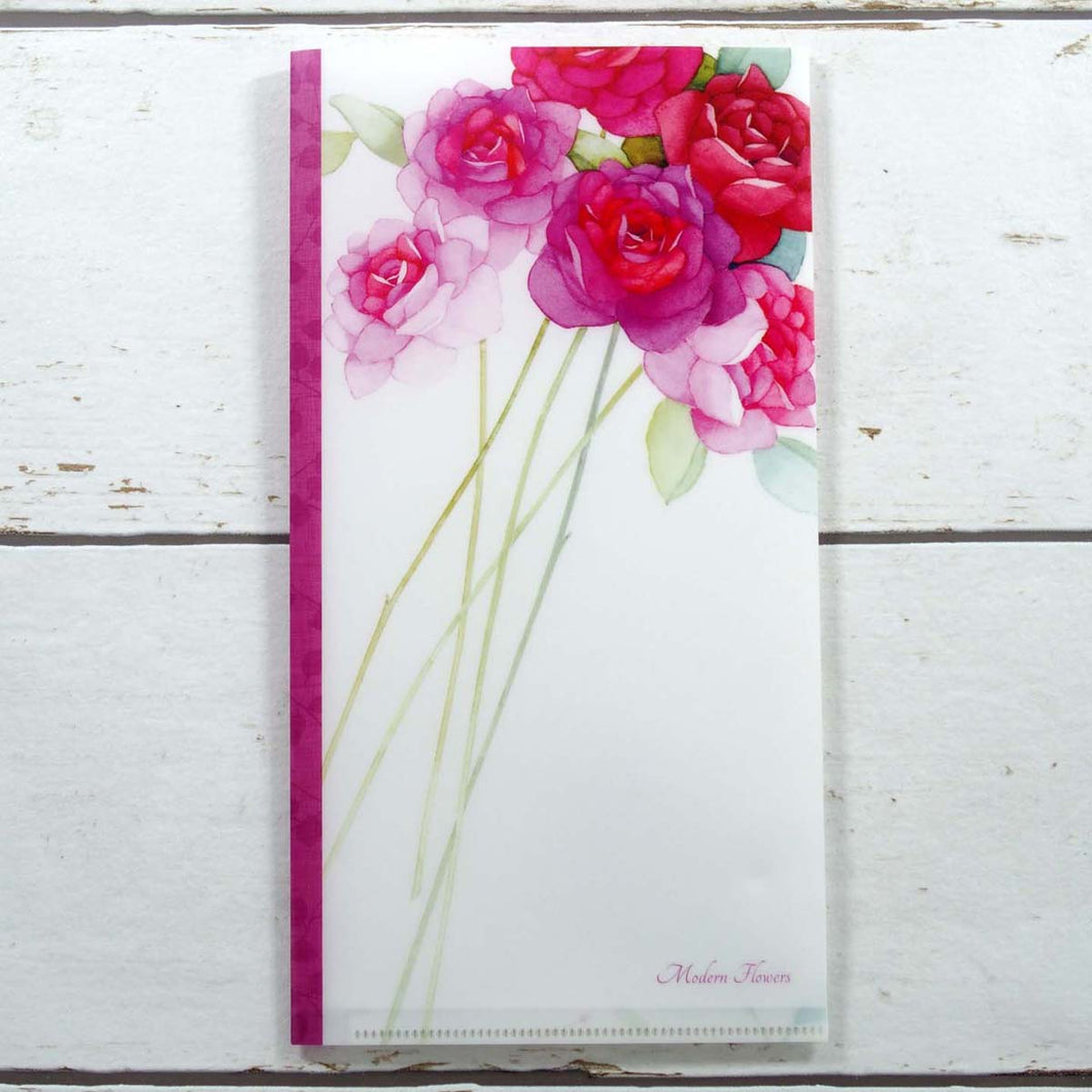 Clear Folder Slim Purple Rose | cf-065