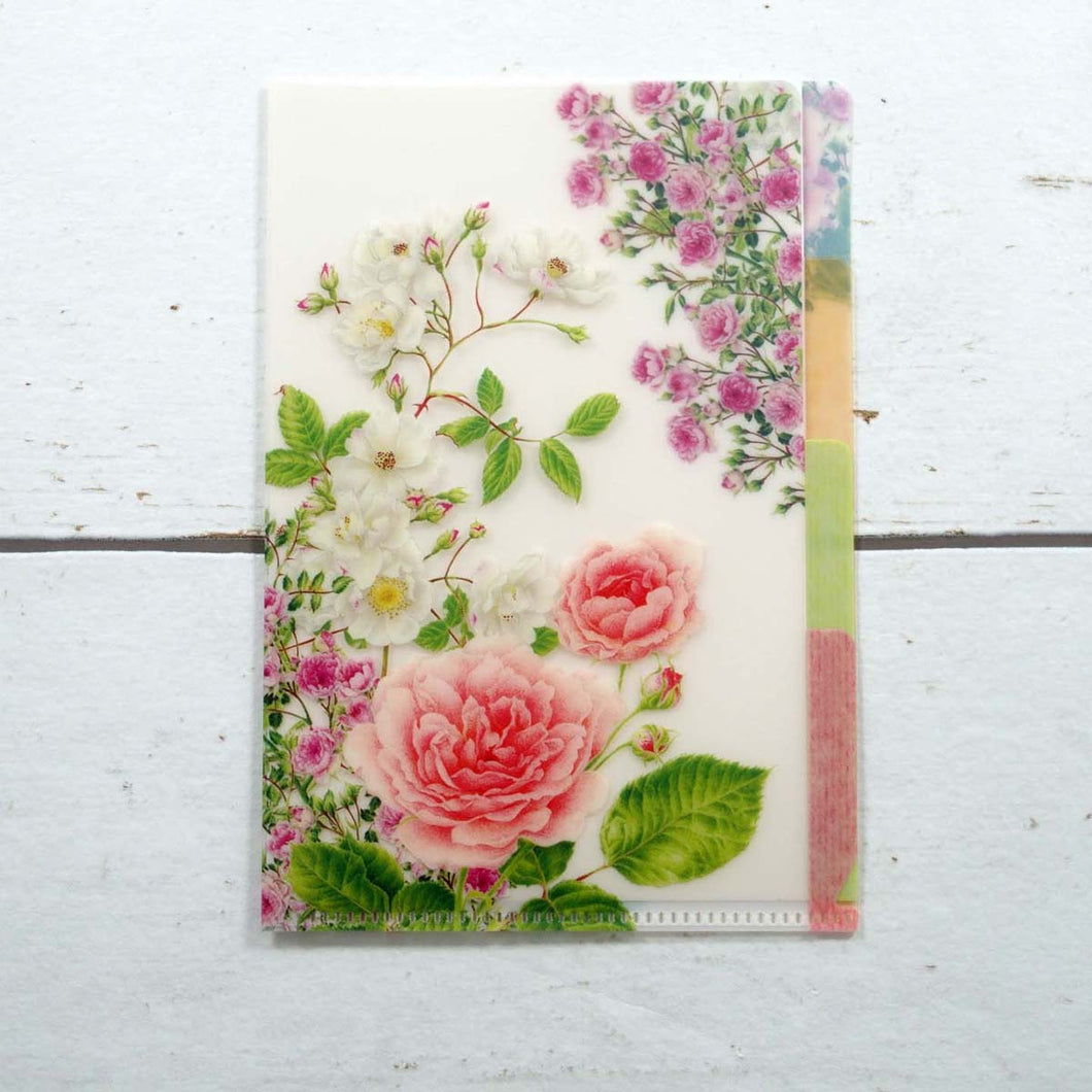 Clear Folder A6 Botanical Rose | cf-078