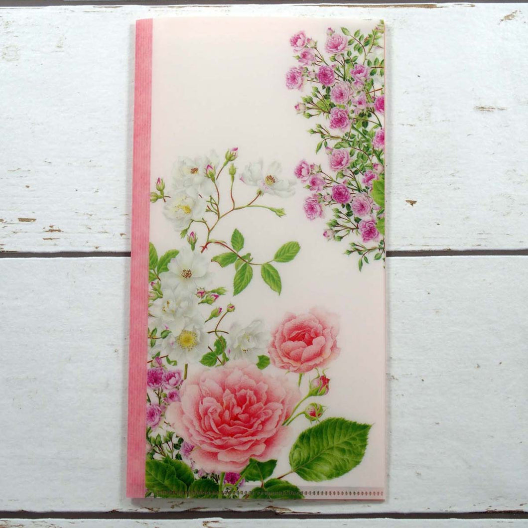 Clear Folder Slim Botanical Rose | cf-086