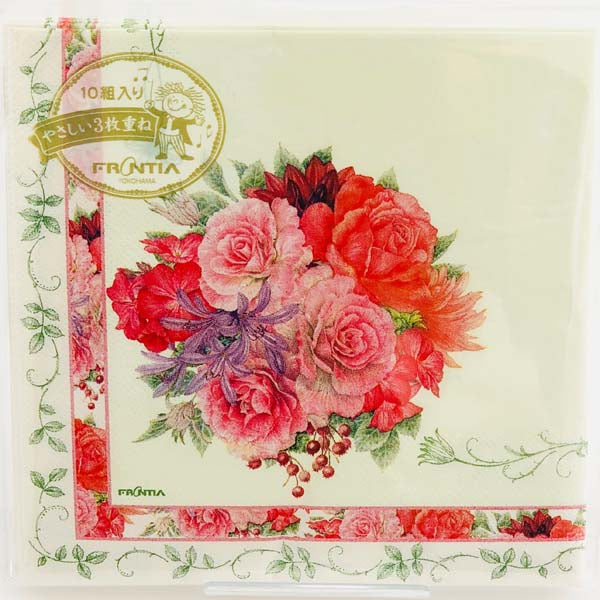 Paper Napkins Rose Bouquet Frontier | pnk-009