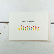 Load image into Gallery viewer, Mini Greeting Card Birthday Candles | Mc-047

