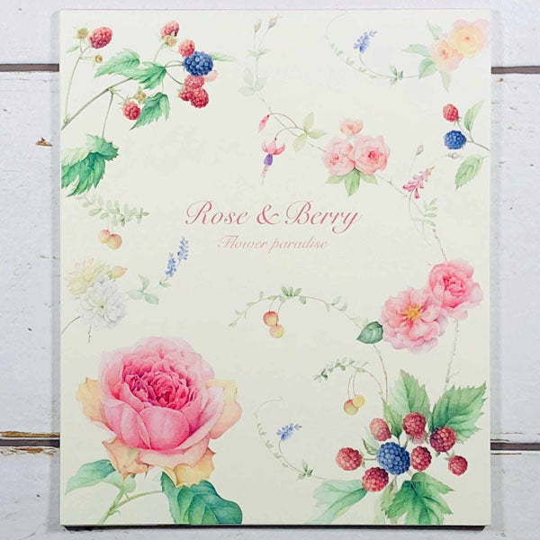 Stationery Paper Pad Rose & Berry | pd-464