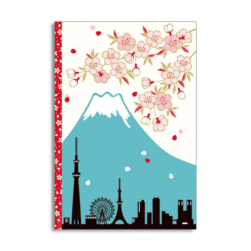 Greeting Card Christmas Card Photo Folder Mt.Fuji and Cherry | jxcd-101