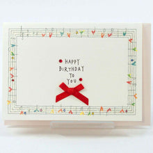 Load image into Gallery viewer, Greeting Card Premium Card Birthday Birthday Score | kc-095

