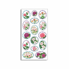 Load image into Gallery viewer, Sticker Oval Rose Blue Frame | sl-150

