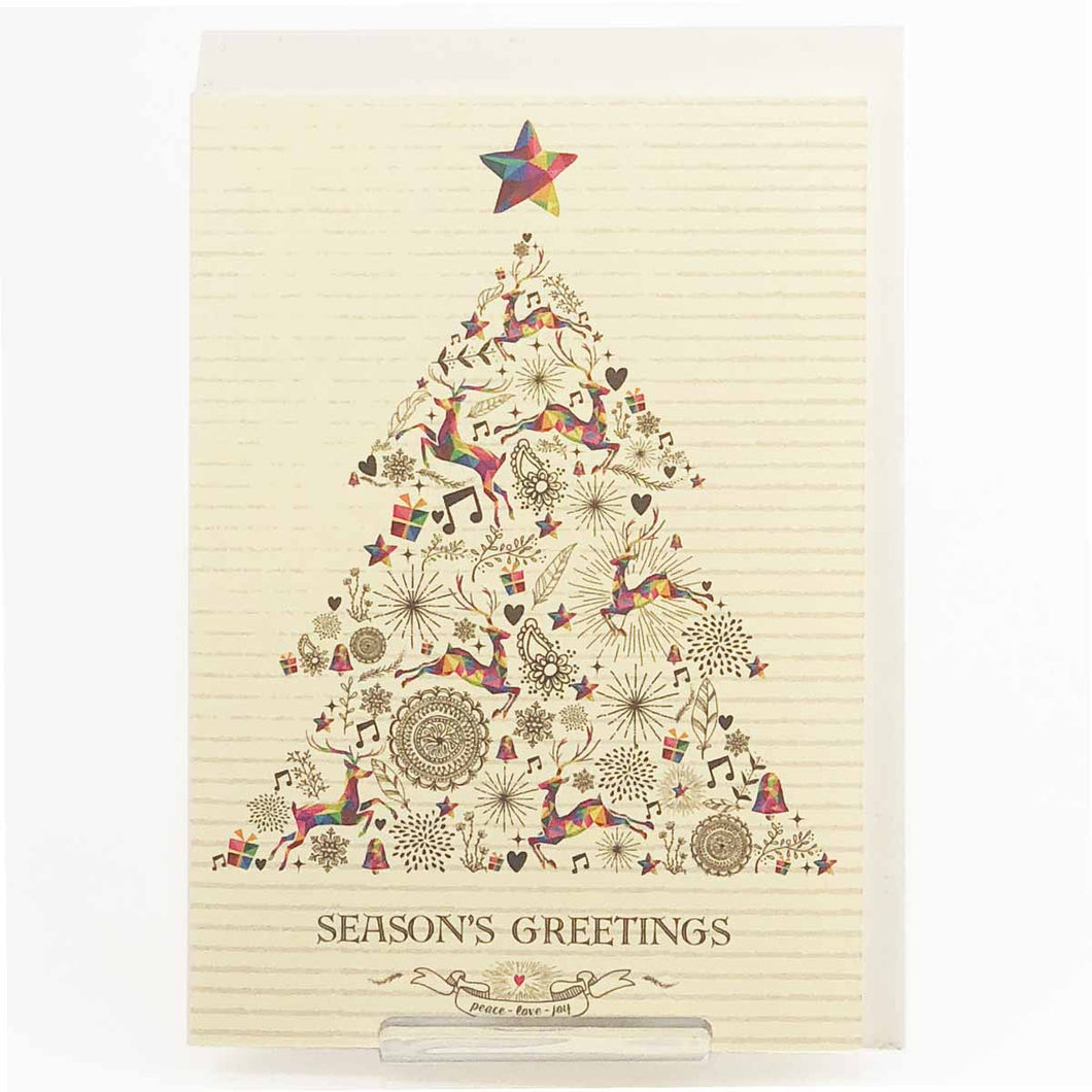 Greeting Card Christmas Card Classic Christmas Tree | xcd-243