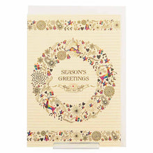 Load image into Gallery viewer, Greeting Card Christmas Card Classic Christmas Wreath | xcd-244
