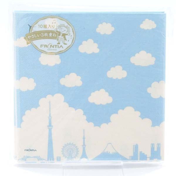 Paper Napkins Clouds and Tokyo Silhouette | pnk-049