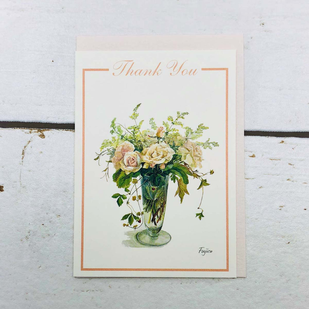 Mini Greeting Card Thank You Fujico Hashimoto Series | Mc-027