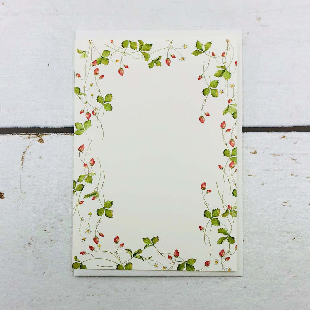 Mini Greeting Card Multipurpose Strawberry | Mc-041